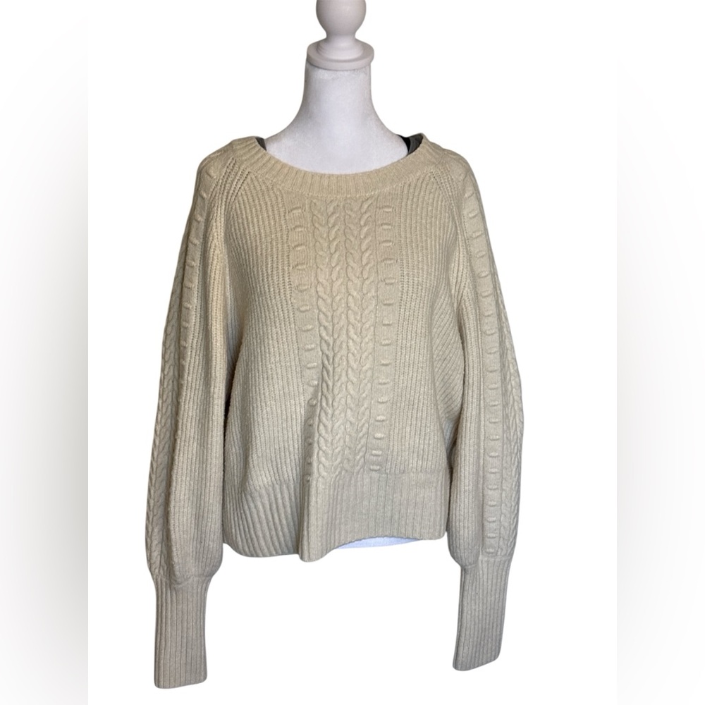 Jessica Simpson Cream Cable Knit Sweater